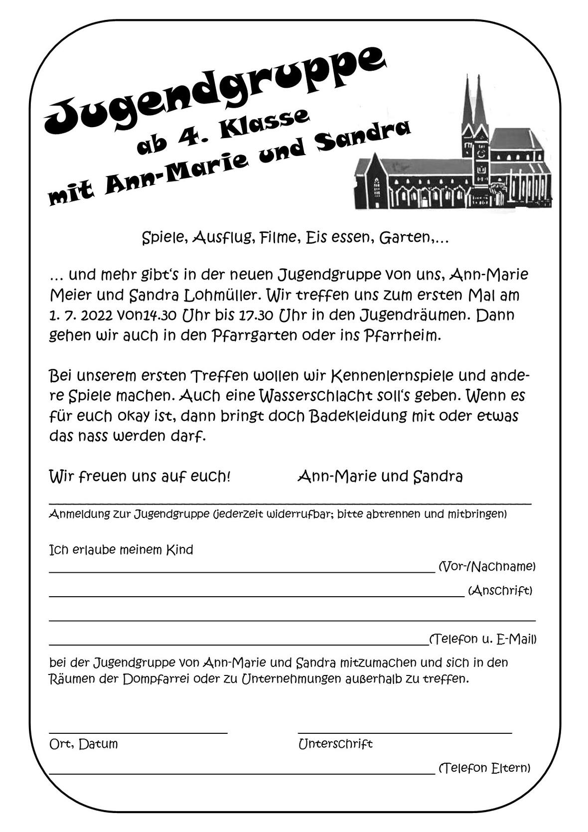 Jugendtreff_AnnMarie_Sandra_Flyer