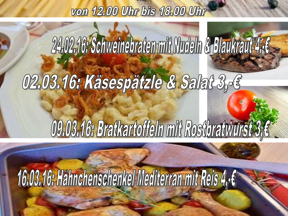 Speiseplan Bimbo