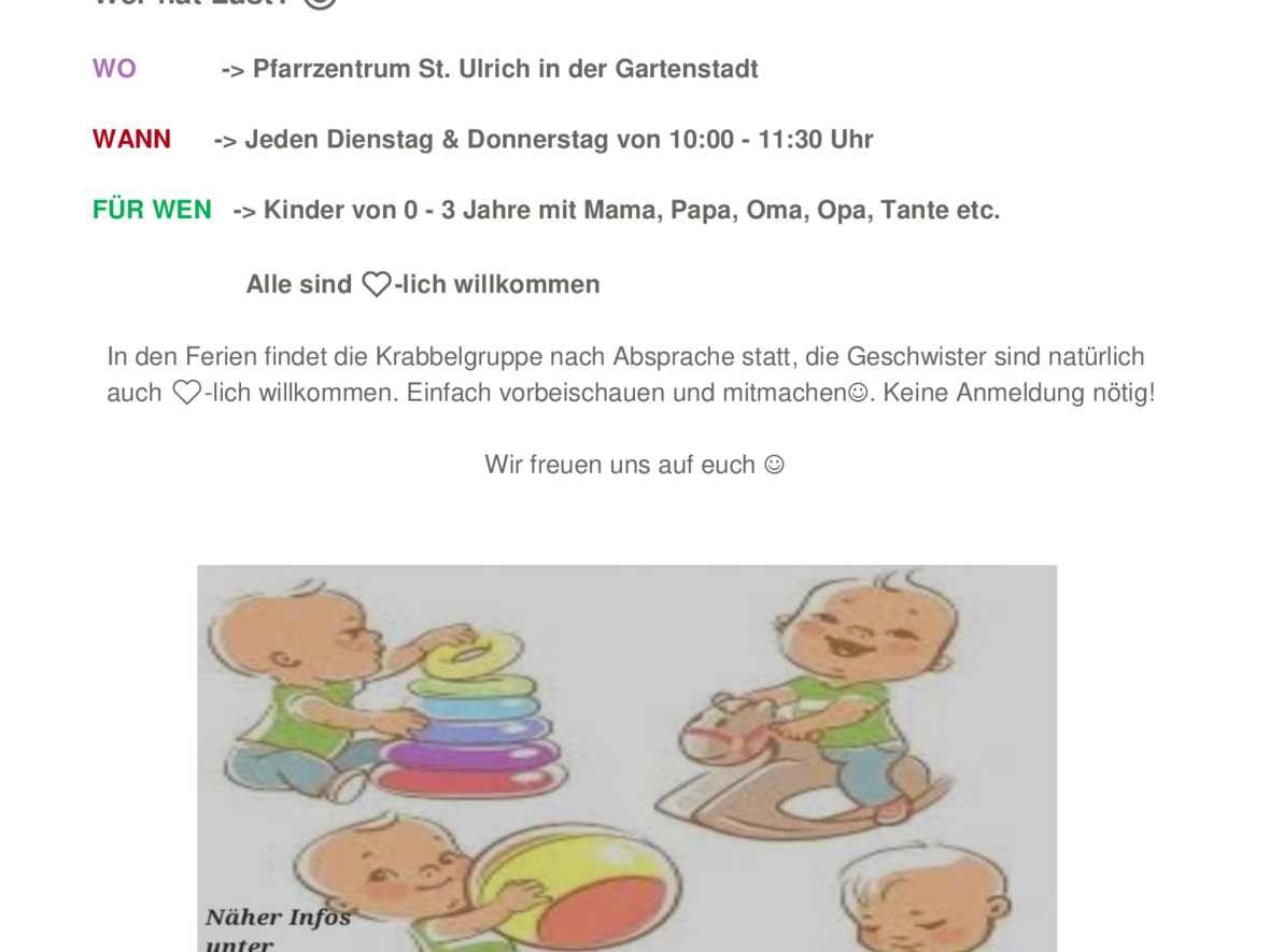 Krabbelgruppe  Neu 1