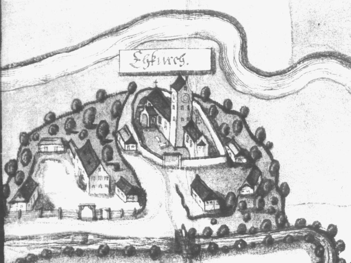 Ehekirch als Inselkirche 1602
