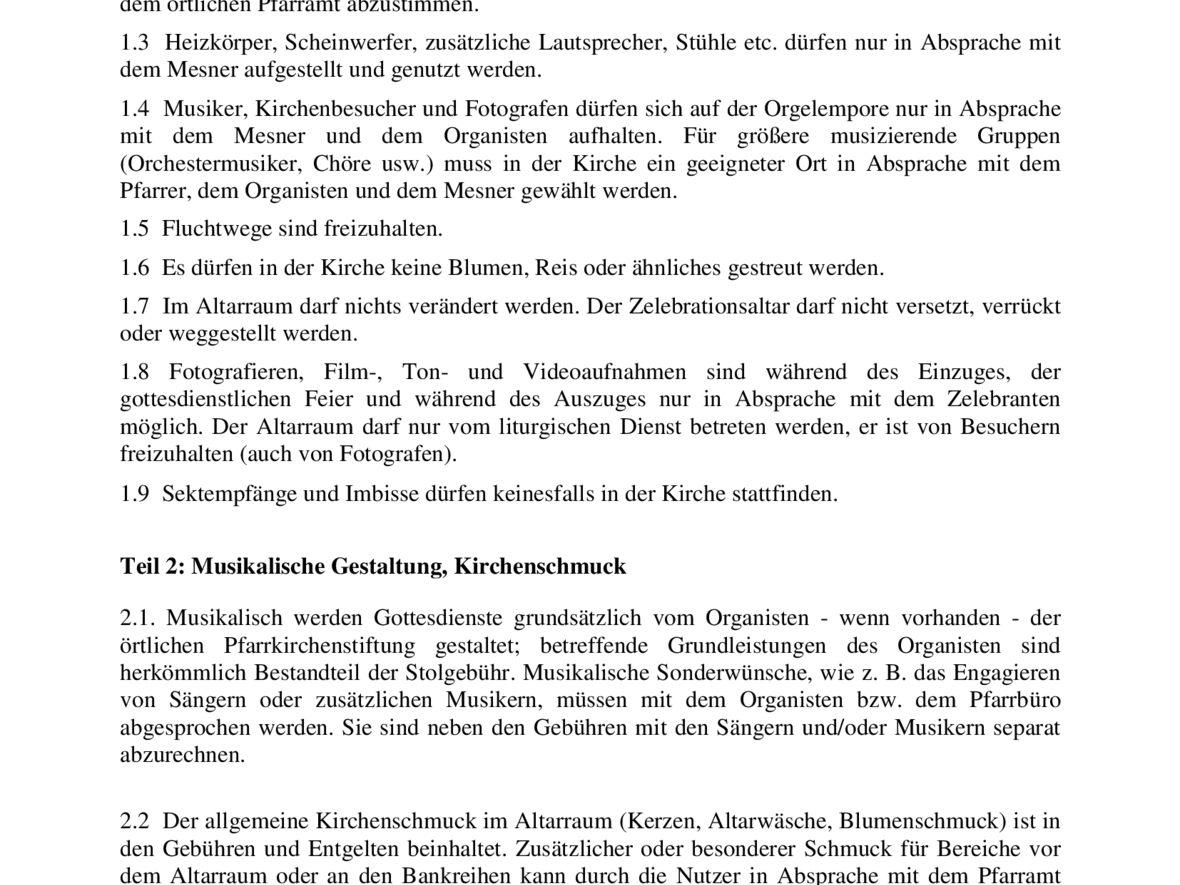 Hausordnung