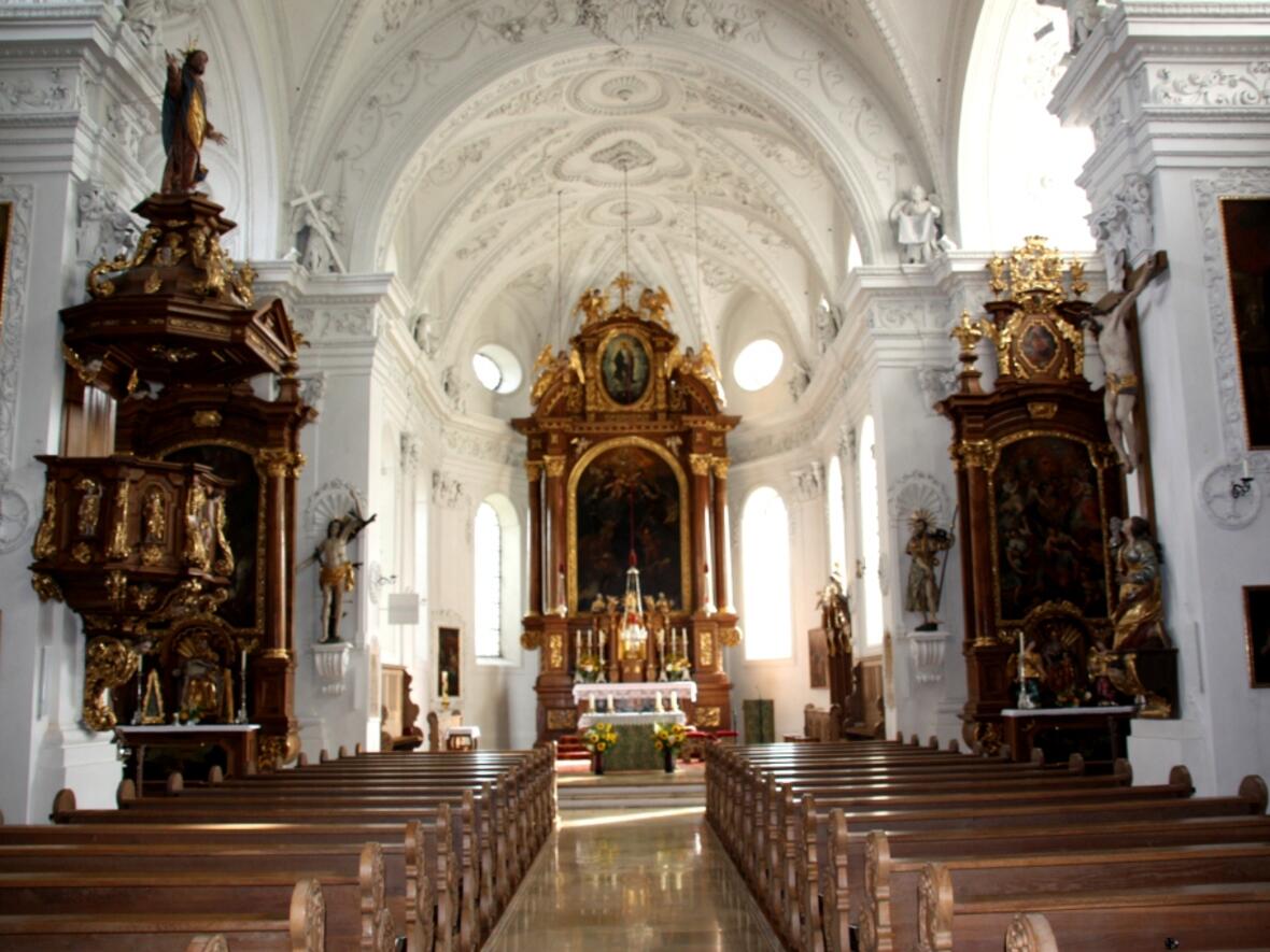 Pfarrkirche St. Magnus, Kühbach, Innenansicht 2010