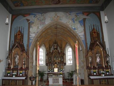 Pfarrkirche St. Martin, Unterbernbach, Innenansicht